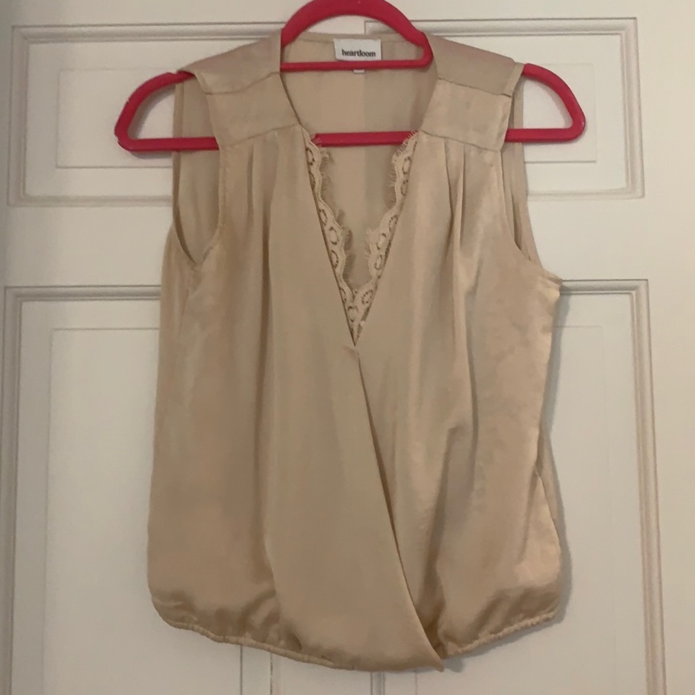 Silk and lace blouse